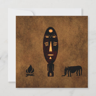 Carte L'art tribal africain Abstrait