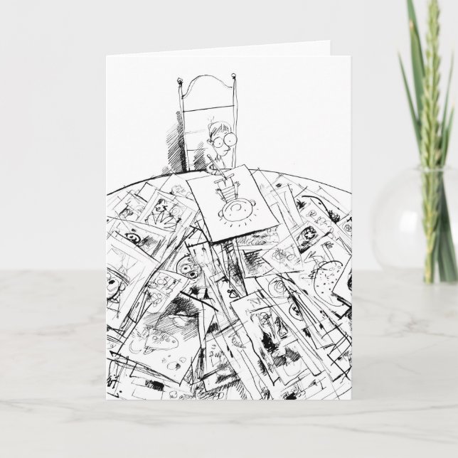 Carte L'artiste comme corde de jeune homme (Devant)