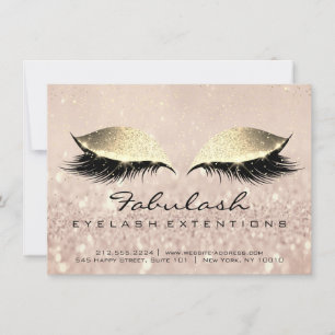 Carte Lashes Extension de soins postérieurs Instruction