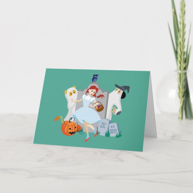 Carte L'Assistant D'Oz™ | Dorothy Halloween Joyeuse Dans (Devant)