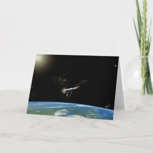 Carte L'Atlas V541 Lance Le Véhicule En Orbite.