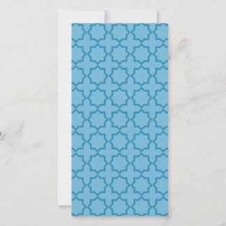 Carte Lattice marocain arabe en bleu de Denim