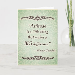 Carte L'attitude est une petite chose - Citation positiv