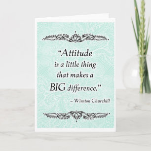 Carte L'attitude est une petite chose - Citation positiv