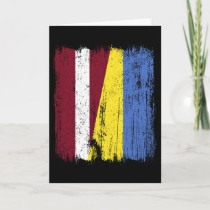 Carte Latvia Ukraine Demi-drapeau letton ukrainien Patri