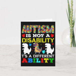 Carte L'autisme n'est pas un handicap C'est une capacité