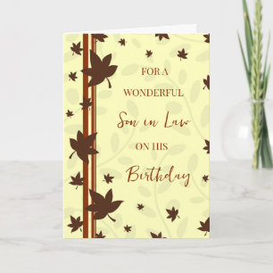 Carte L'automne laisse son droit Anniversaire