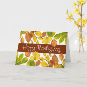 Carte L'automne quitte Photographie Thanksgiving