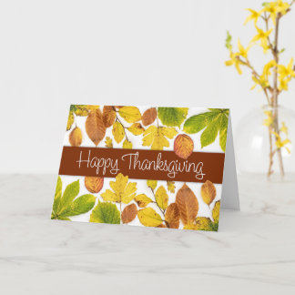 Carte L'automne quitte Photographie Thanksgiving