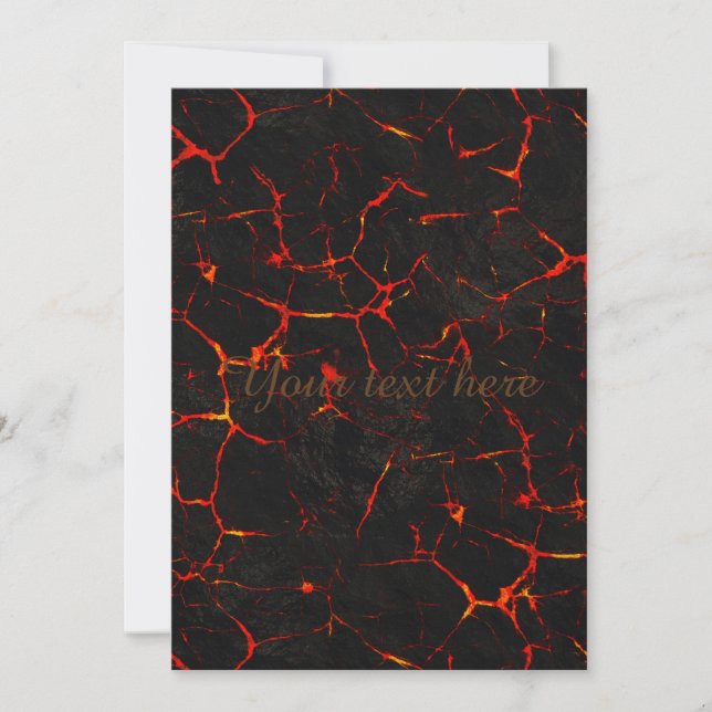 Carte Lave chaude tombante (Devant)