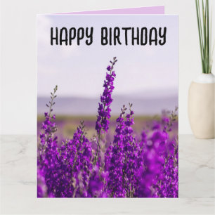 CARTE LAVENDER BANNITHDAY GREETING CARDS