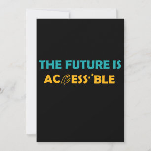 Carte L'avenir est accessible ASL Sign Language Braille