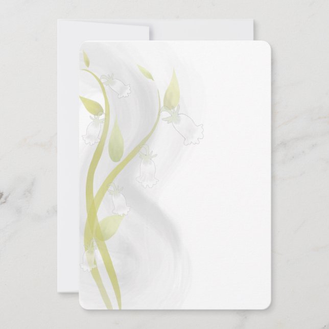 Carte Laver à l'aquarelle Silver Bells (Devant)