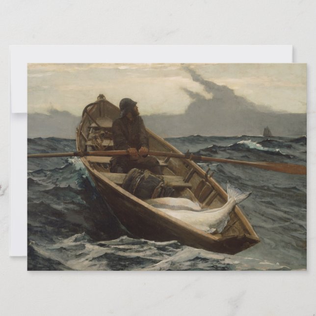 Carte L'avertissement de brouillard (par Winslow Homer) (Devant)