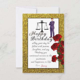 Carte lawyer's birthday