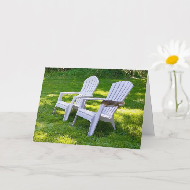 Carte Lazy Squirrel- Souhaite que tu sois ici (Petite plante)