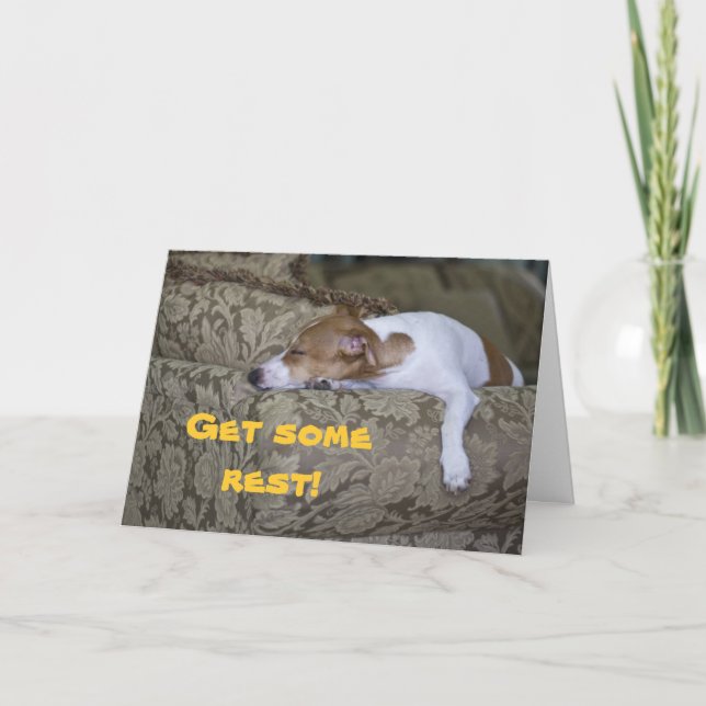 Carte LazyBones, Reposez-vous ! (Devant)