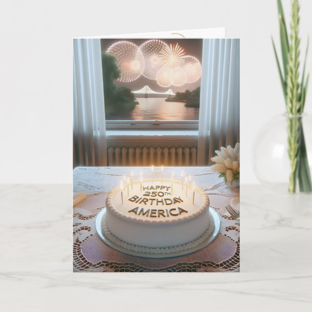 Carte Le 250e anniversaire de l'Amérique (Devant)