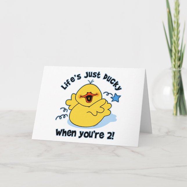 Carte Le 2e anniversaire de Life's Ducky (Devant)