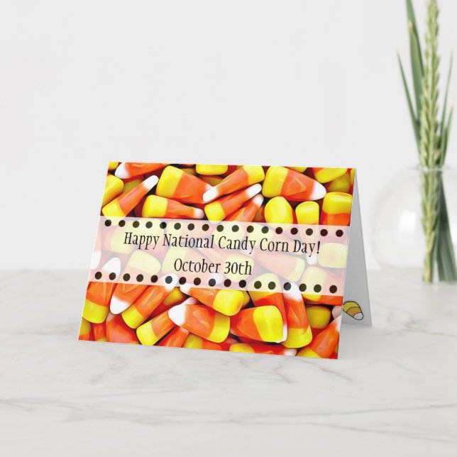 Carte Le 30 octobre est la fête nationale du maïs bonbon (Devant)