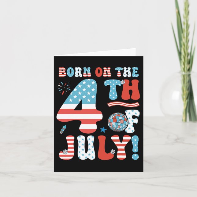 Carte Le 4 Juillet 4 juillet Anniversaire Patriot (Devant)