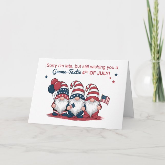 Carte Le 4 Juillet Dernier Gnomes (Devant)