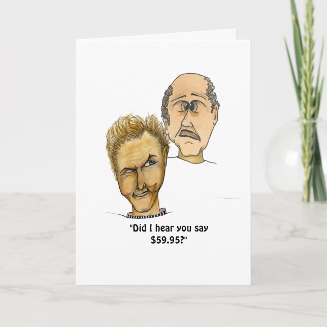 Carte Le 60e anniversaire de l'homme drôle (Devant)