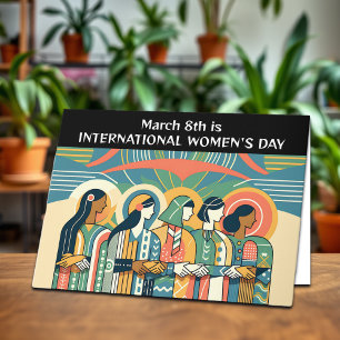 Carte Le 8 mars est la Journée internationale de la femm