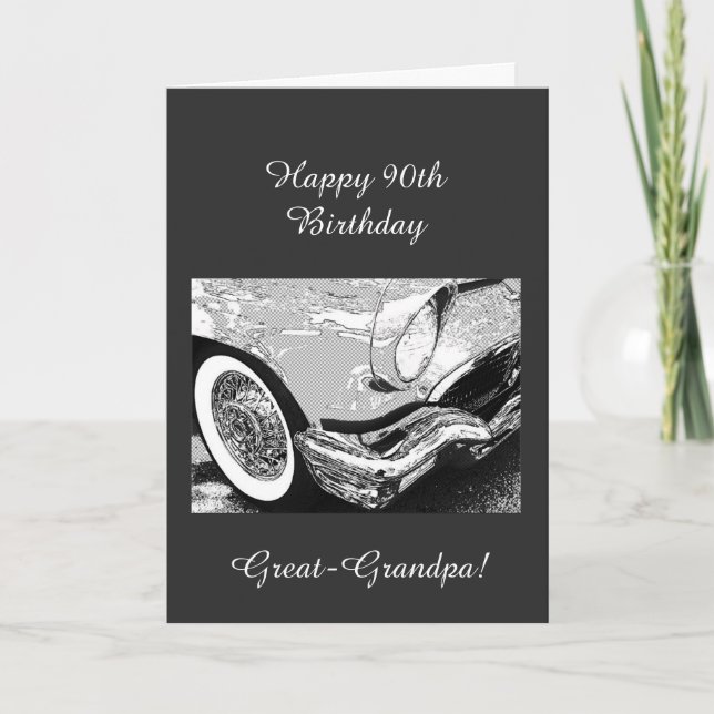 Carte Le 90e anniversaire de Grand-Papy (Devant)