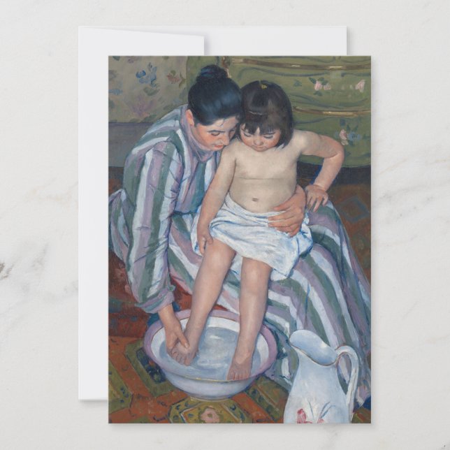 Carte Le bain de l'enfant | Mary Cassatt (Devant)