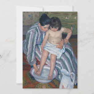 Carte Le bain de l'enfant   Mary Cassatt