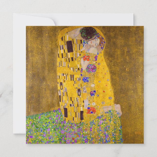 Carte Le baiser | Gustav Klimt | (Devant)