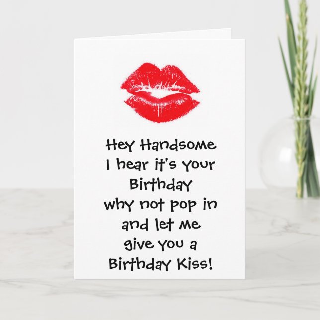 Carte le baiser, hé HandsomeI entendent qu'il est votre (Devant)