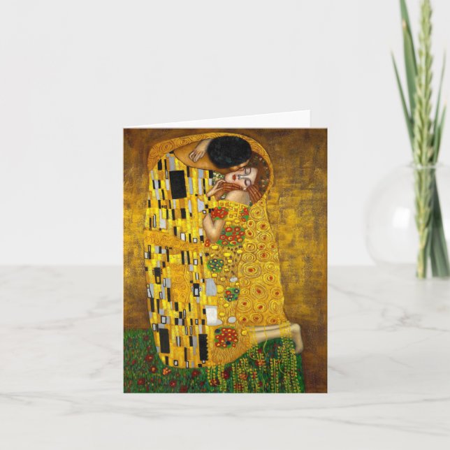 Carte Le baiser par Gustav Klimt (Devant)