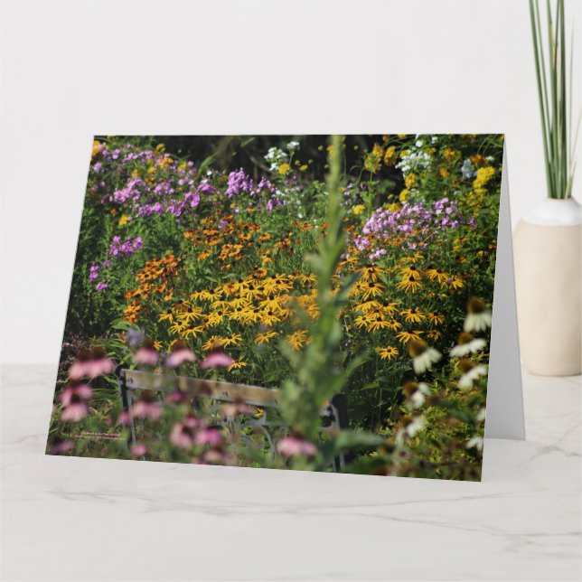 Carte Le Banc dans les jardins des tentes (Devant)