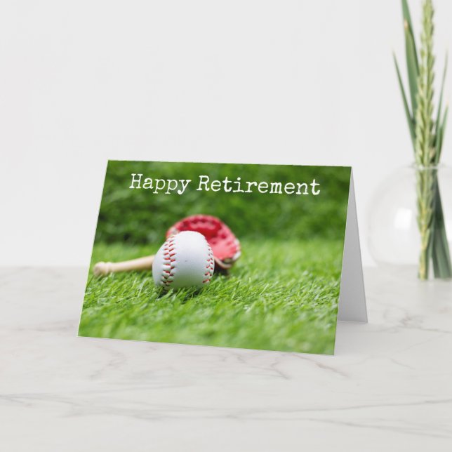 Carte Le baseball et la chauve-souris sont en retraite v (Devant)