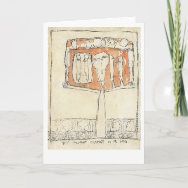 Carte Le bavardage constant dans mon esprit (Devant)