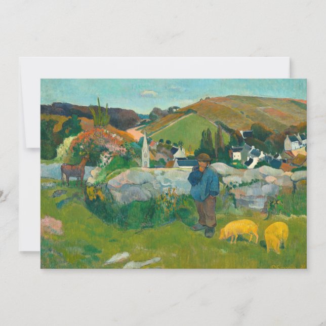 Carte Le berger | Paul Gauguin (Devant)