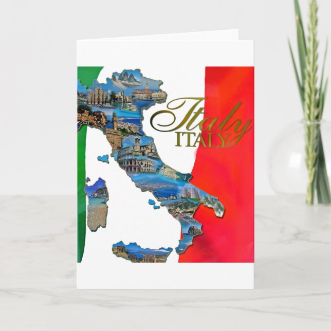 Carte Le "Boot" italien (Devant)