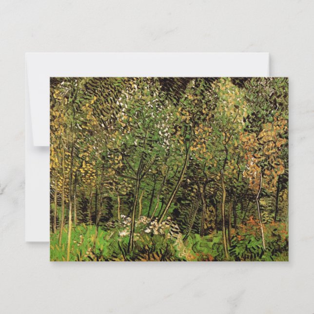 Carte Le bosquet par Vincent van Gogh (Devant)