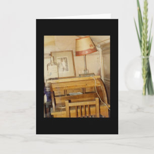 Carte Le bureau du bureau à cylindre de l'auteur