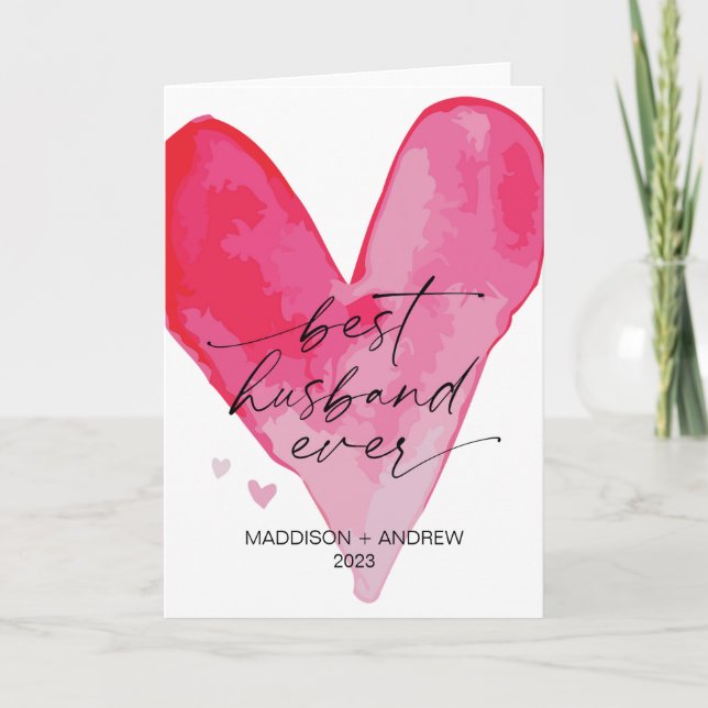 Carte Le cadeau de la Saint Valentin pour le mari d'un c (Devant)