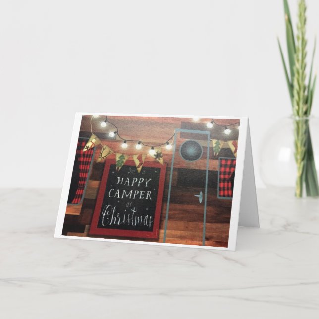 CARTE LE "CAMPER*" EST PRÊT ET NOUS SOMMES POUR NOËL (Devant)
