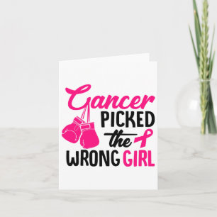 Carte Le Cancer A Choisi La Mauvaise Fille Le Cancer Du 