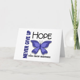 Carte Le cancer du côlon n'abandonne jamais le papillon