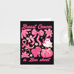 Carte Le Cancer Du Sein Est Botte Feuille Halloween Vibe
