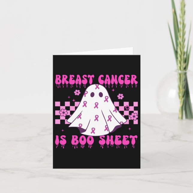 Carte Le Cancer Du Sein Est Une Feuille De Bois Hallowee (Devant)