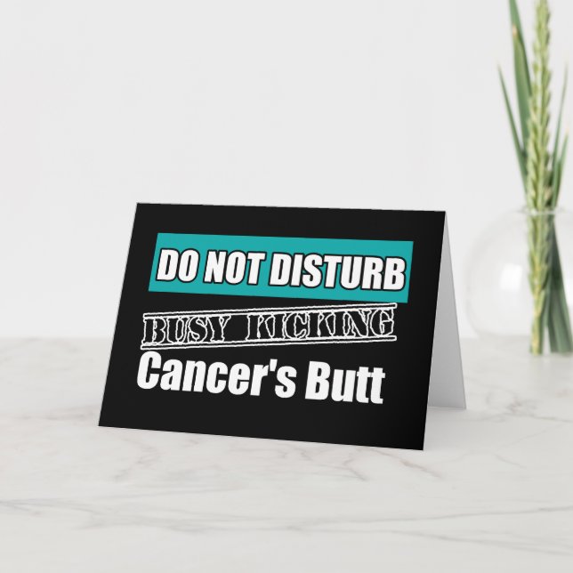 Carte Le Cancer ovarien ne touchent pas à donner un coup (Devant)