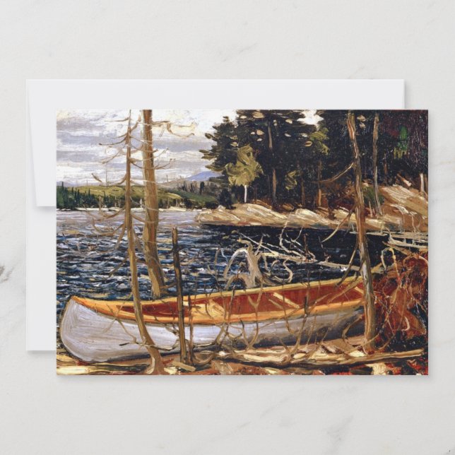 Carte Le canoé, art par Tom Thomson (Devant)