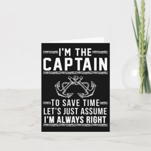 Carte Le Capitaine Du Bateau